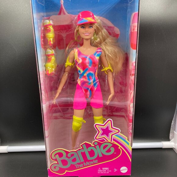 Barbie The Movie Margot Robbie as Barbie Inline Skating Outfit Collectible Doll - Picture 2 of 3